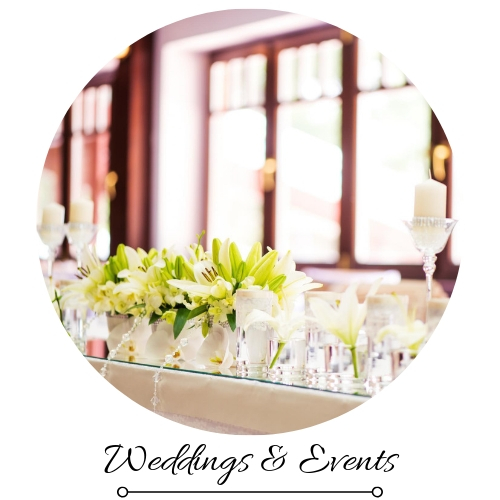 weddings and events